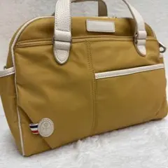 CASTELBAJAC トートバッグ マスタード レザーコンビ スーツケースにのサムネイル