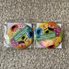 USJ限定　セサミストリート　缶バッチ2個セット