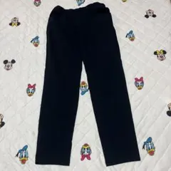 サマンサモスモス ブルー 黒 ウエストゴム カジュアルパンツ Lサイズ