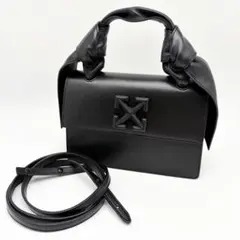 オフホワイト ジットニー 2WAY バッグ 黒 レザー ショルダー - メルカリ