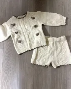 petit main セーターとショートパンツセット M