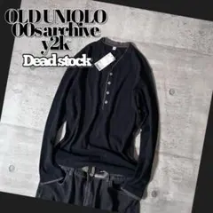 DeadStock 00s OLD UNIQLO henry neck tee