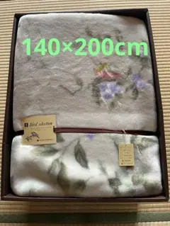 京都西川　花柄 毛布