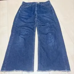 ZARA 1975 DENIM ワイドレッグ 切りっぱなし　大きいサイズ