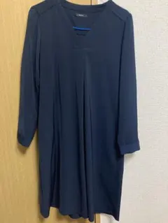 URBAN RESEARCH ROSSO 膝丈ネイビーワンピース