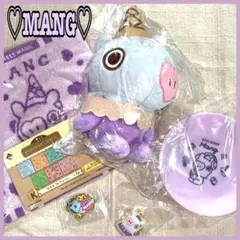 【未使用】BTS BT21 MANG♡ぬいぐるみ ハンドタオル カラフルプレート