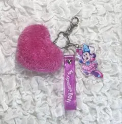 ミニー　ぬいぐるみバッジ　スクバ　ピンク　ヘアゴム　リボン　キーホルダー　♡ m63542042717_1.jpg?1741581537