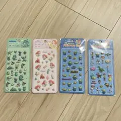 新品未使用　ディズニー　ぷくぷくシール　4枚セット