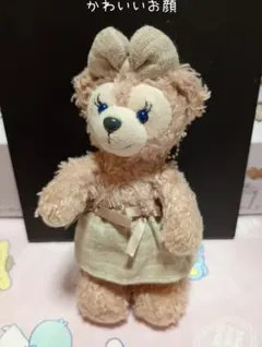 シェリーメイ ぬいぐるみ バッジ　ベージュ スカート りぼん ぬいば