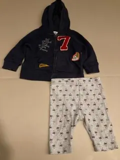 ２点セット　ベビー　８０　白雪姫　パーカー　ディズニー　レギンス　ユニクロ