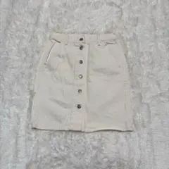 Levi's ミニスカート L ホワイト デニム タイトめ セクシー ミニスカ