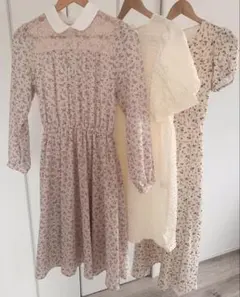 花柄レースワンピース他2点　計3点セット　春ワンピ