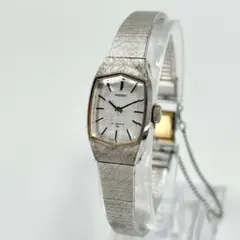 SEIKO 手巻き ヘキサゴン シルバー ブレスレット レディース 時計 稼働