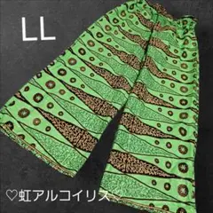 ・461・アフリカンプリント・クロップドパンツ・LL・100cm丈