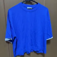 LEPSIM たよれるKNIT 半袖 ブルー