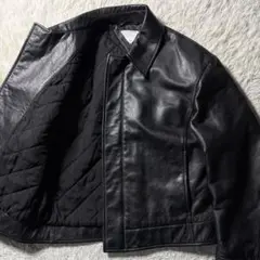 定価75万円/美品■2024AW ボッテガヴェネタ　レザージャケット　黒　48のサムネイル