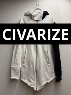 CIVARIZE アシンメトリーY2Kダブルジップパーカー