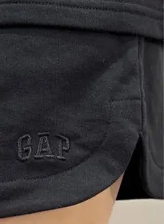 レディース GAPミニロゴ スウェット ショートパンツ ブラック XXS 2枚