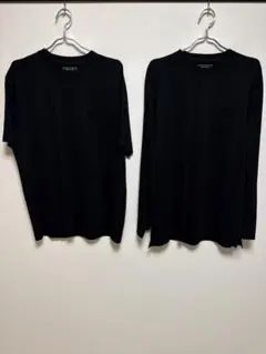【セット】Y-3 半袖＆長袖 Tシャツ Mサイズ ブラック