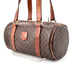 CELINE セリーヌ マカダム柄 パピヨン ボストンバッグ ハンドバッグ