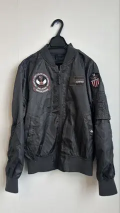U.S. AIR FORCEワッペンスタジャン　カーキブラック