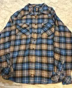 【US古着】90s Dickies/ディッキーズ オールド コットンネルシャツ