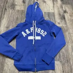 Abercrombie & Fitch フルジップパーカー S 青