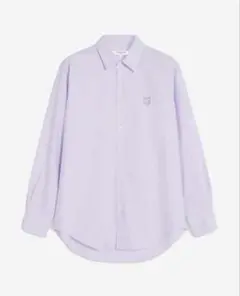MAISON KITSUNE 長袖シャツ ライトパープル Lサイズ　メゾンキツネのサムネイル
