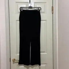 レディース ウエストゴム ストレッチ パンツ ブラック M