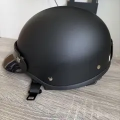 ハーフヘルメット マットブラック 半帽のサムネイル