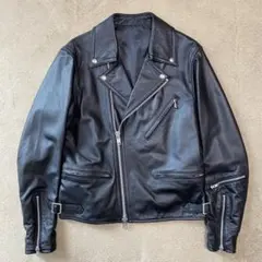 【稀少】BEAMS ビームス シープレザー ダブルライダースジャケット ブラックのサムネイル