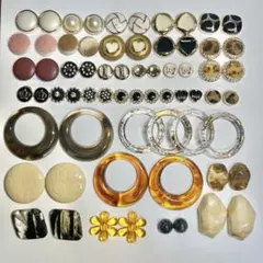 ハンドメイドパーツまとめ売り/ボタン/カボション/ビーズ/アクセサリー/大容量