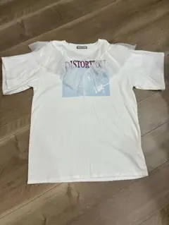jouetie ジュエティ チュールフリルグラフィックTシャツ ホワイト [M]のサムネイル