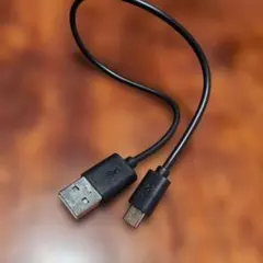 USB-A to Micro USB ケーブル 黒