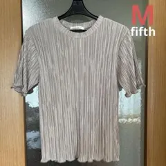 【fifth】プリーツ半袖カットソー ベージュのサムネイル