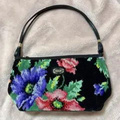 FEILER フェイラー 花柄 ハンドバッグ レディース ブラック ミニバッグ