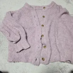 GRL 薄紫 ボタン付きカーディガン