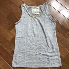 ビジュー付きタンクトップ☆Mのサムネイル