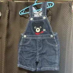 ミキハウスDOUBLE.B デニムオーバーオール Fサイズ