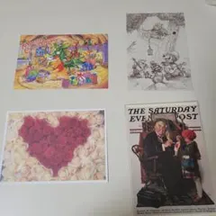 Disney クリスマスヴィンテージポストカードセット