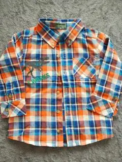 キッズ　チェックシャツ　100センチ