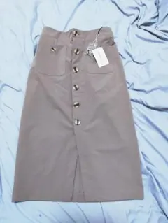 週末値下げ　タイトスカート グレージュ M 未使用