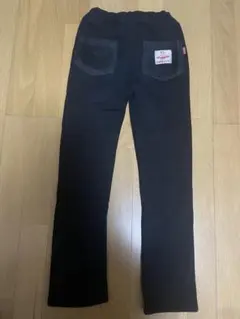 GARACH(ギャラッチ)裏起毛が暖かいパンツ　黒ブラック140サイズ