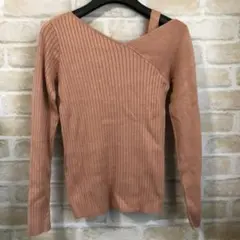 AZUL BY MOUSSY◆ワンショルダー薄手リブニット