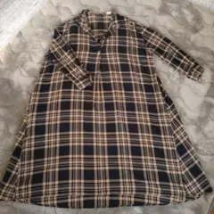 お値下げ✿Samansa Mos2 ✿チェック柄シャツワンピース