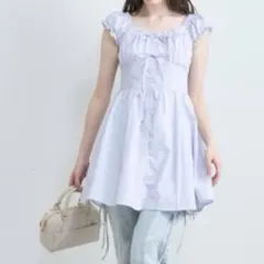 OLIVEdesOLIVE オリーブデオリーブ ワンピース ミニ リボン フリル