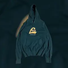 グ*g様 Lee ロゴ プルオーバーパーカー L グリーン 古着