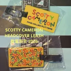 スコッティキャメロン◇スコッティドッグ 青/赤 パターカバー リーシュ