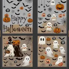 ハロウィン　ウインドウステッカー　インテリア　デコレーション　窓　イベント