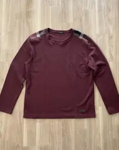 大きめ✨ BLACK LABEL クレストブリッジ チェックショルダー 長袖